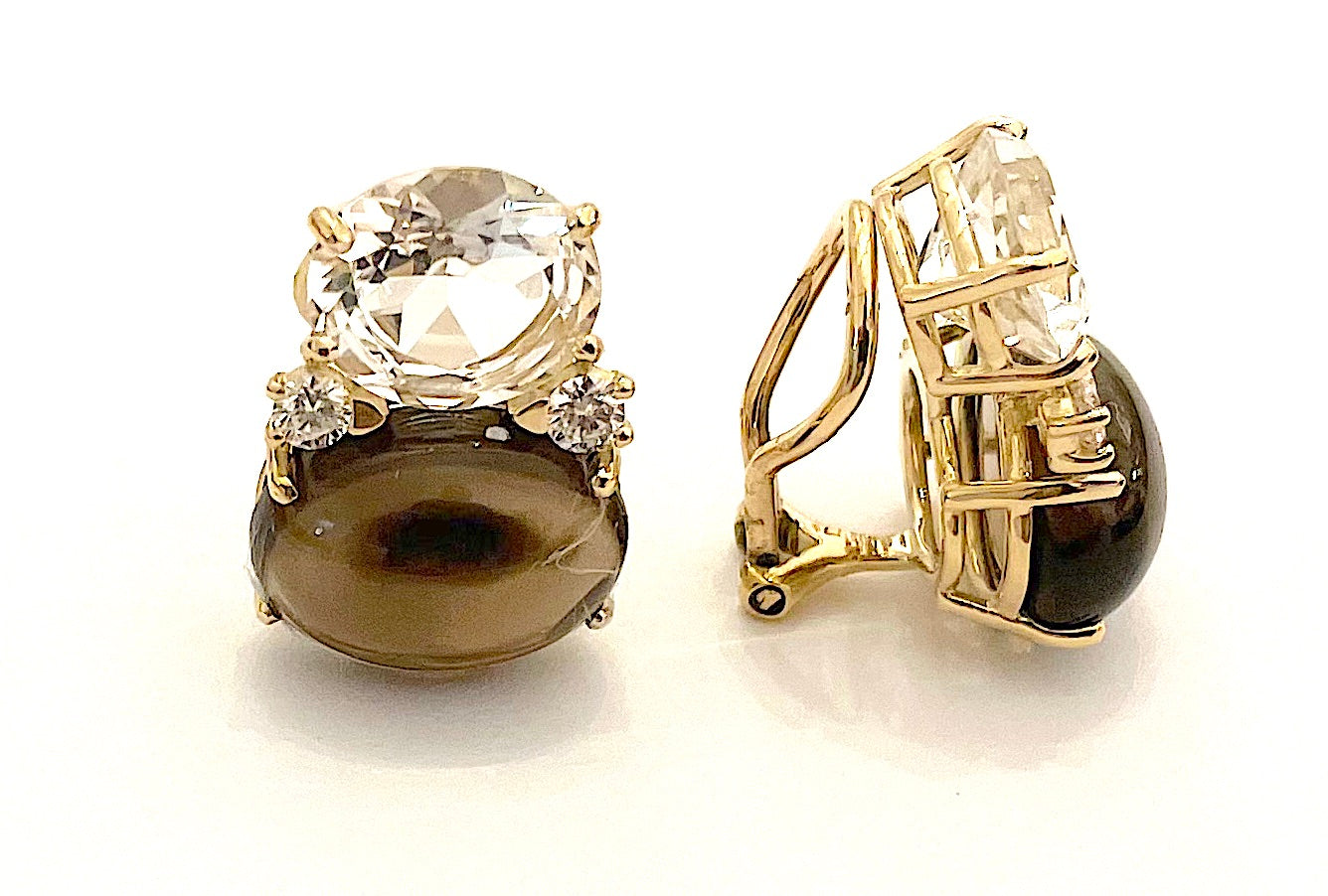 18Karat Medium GUM DROP™ Earrings with Pearls and Diamonds