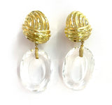 Elegant Gold Creole Earring  by David Webb