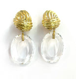 Elegant Gold Creole Earring  by David Webb