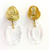 Elegant Gold Creole Earring  by David Webb