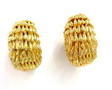 Elegant Gold Creole Earring  by David Webb