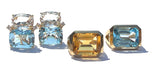 Blue Topaz Emerald Cut Ring