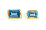 Blue Topaz Emerald Cut Ring