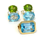 Blue Topaz Emerald Cut Ring