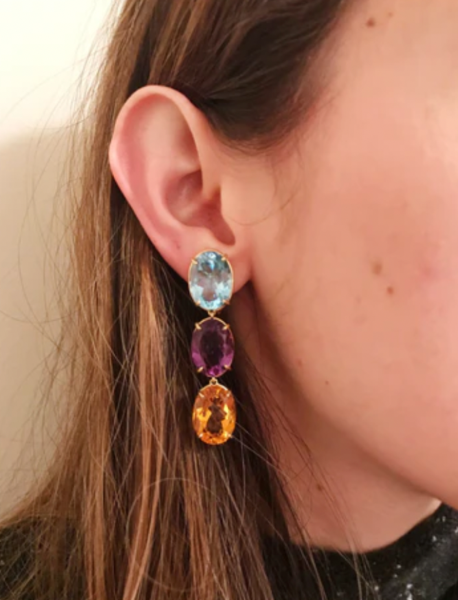 Elegant Gold Creole Earring  by David Webb