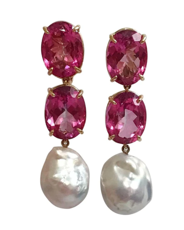 18Karat Medium GUM DROP™ Earrings with Pearls and Diamonds