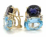 Blue Topaz Emerald Cut Ring