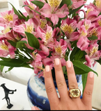 Blue Topaz Emerald Cut Ring