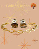 18kt Gold and Diamond Link Bracelet