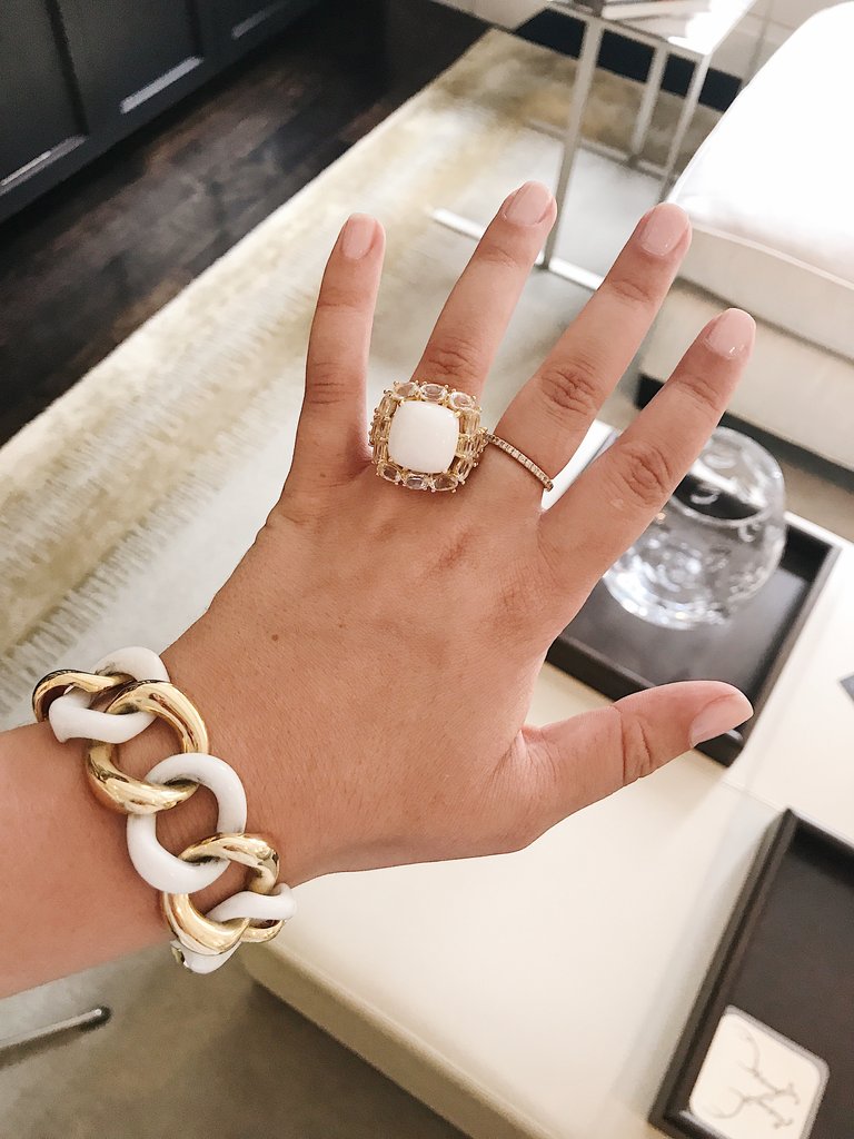 Extra Large GUM DROP™ Ring with Pink Topaz and Diamonds