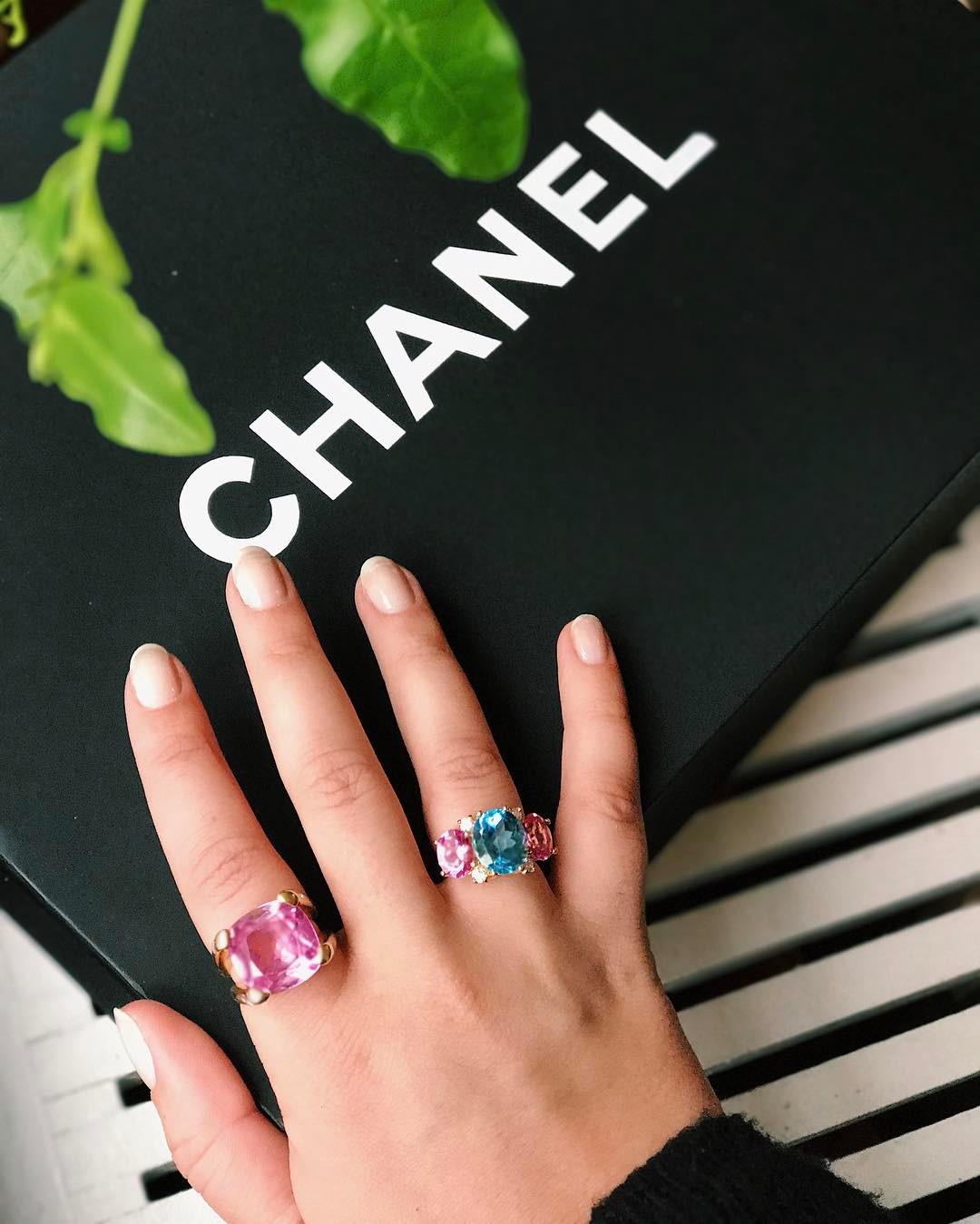 18kt Yellow Gold Large Cushion Ring with Citrine and Diamond