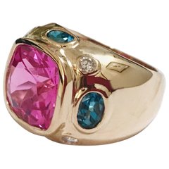 18kt Diamond Stacking Bubble Ring