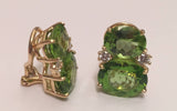 Medium GUM DROP™ Earrings with Peridot and Diamonds