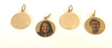 Beautiful Personalized Engraved Gold Circle Pendant and Chain