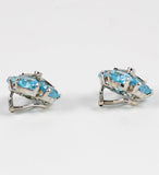 18kt Yellow Gold Large Sand Dollar Earring with Amethyst and Diamonds