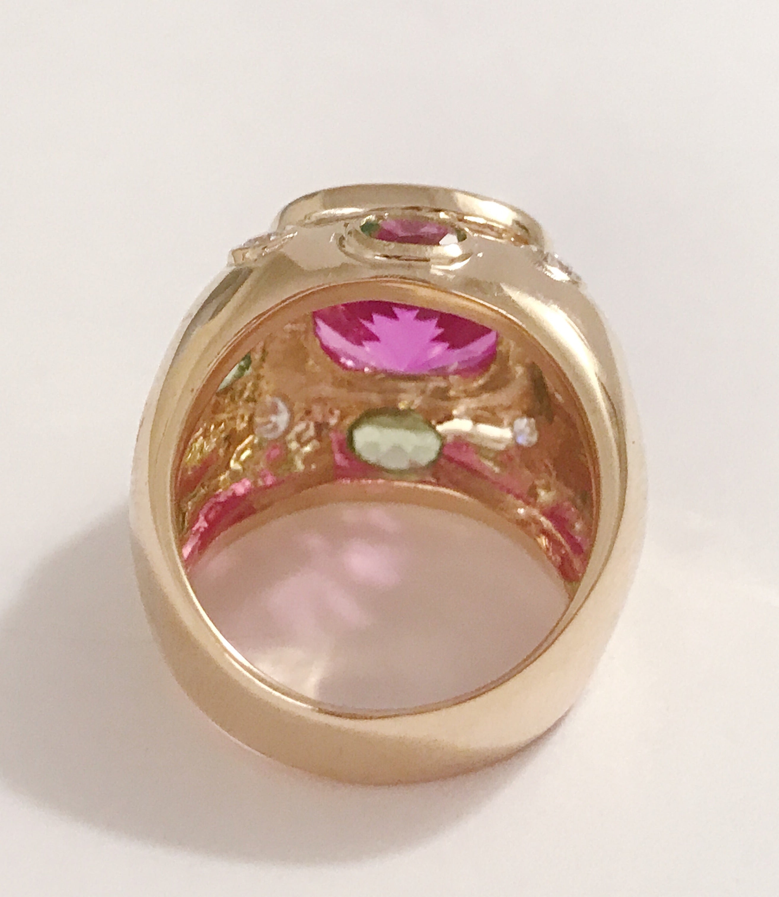18kt Diamond Stacking Bubble Ring