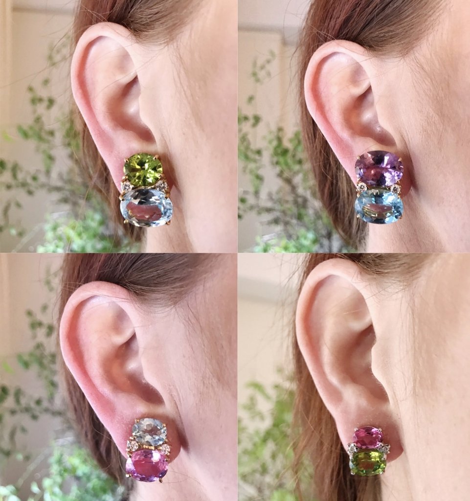 18Karat Medium GUM DROP™ Earrings with Pearls and Diamonds
