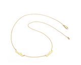 Beautiful Personalized Engraved Gold Circle Pendant and Chain