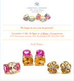 Medium 18kt White Gold GUM DROP™  Ring with Morganite and Amethyst