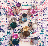 Medium GUM DROP™ Earrings with Peridot and Iolite and Diamonds