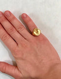 18kt Gold Family Crest or Signet Ring